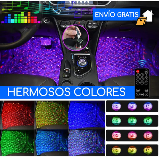 Set de Luces LED Interiores para Auto