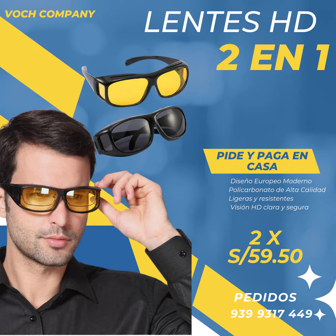 Gafas 2 en 1 Visión Nocturna HD