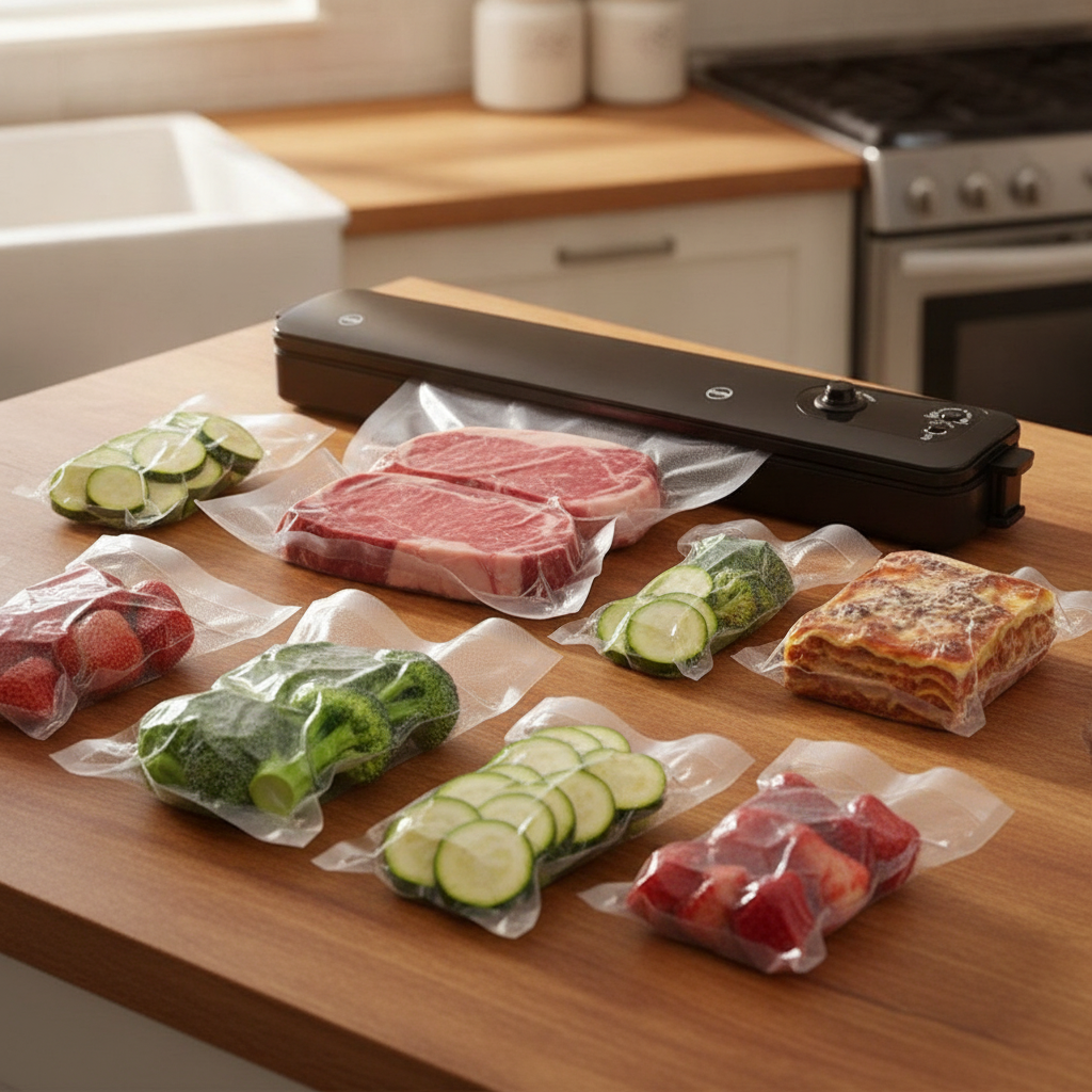 Sellador de Alimentos al Vacío + Bolsas