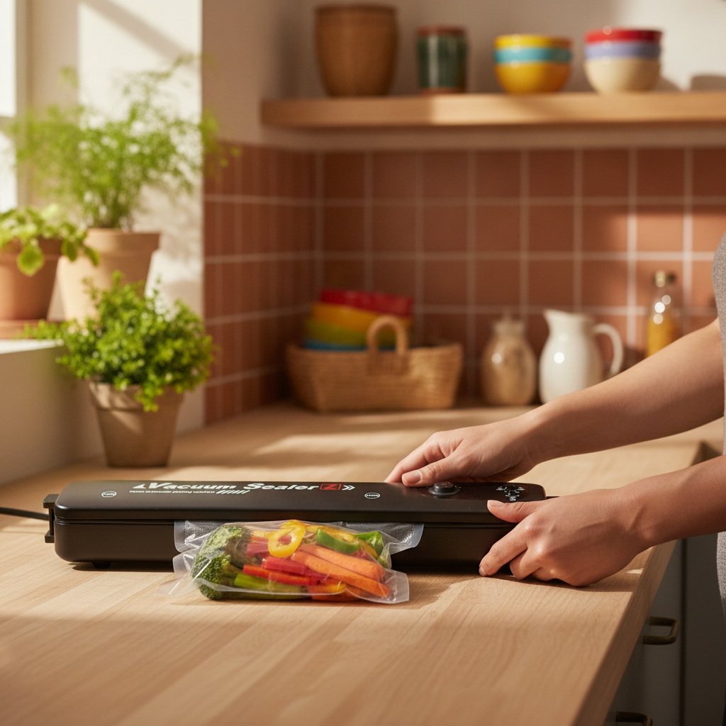 Sellador de Alimentos al Vacío + Bolsas