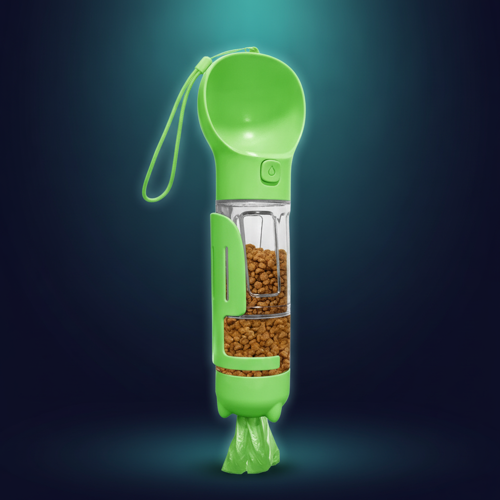 Botella Portatil 4 en 1 para Mascotas